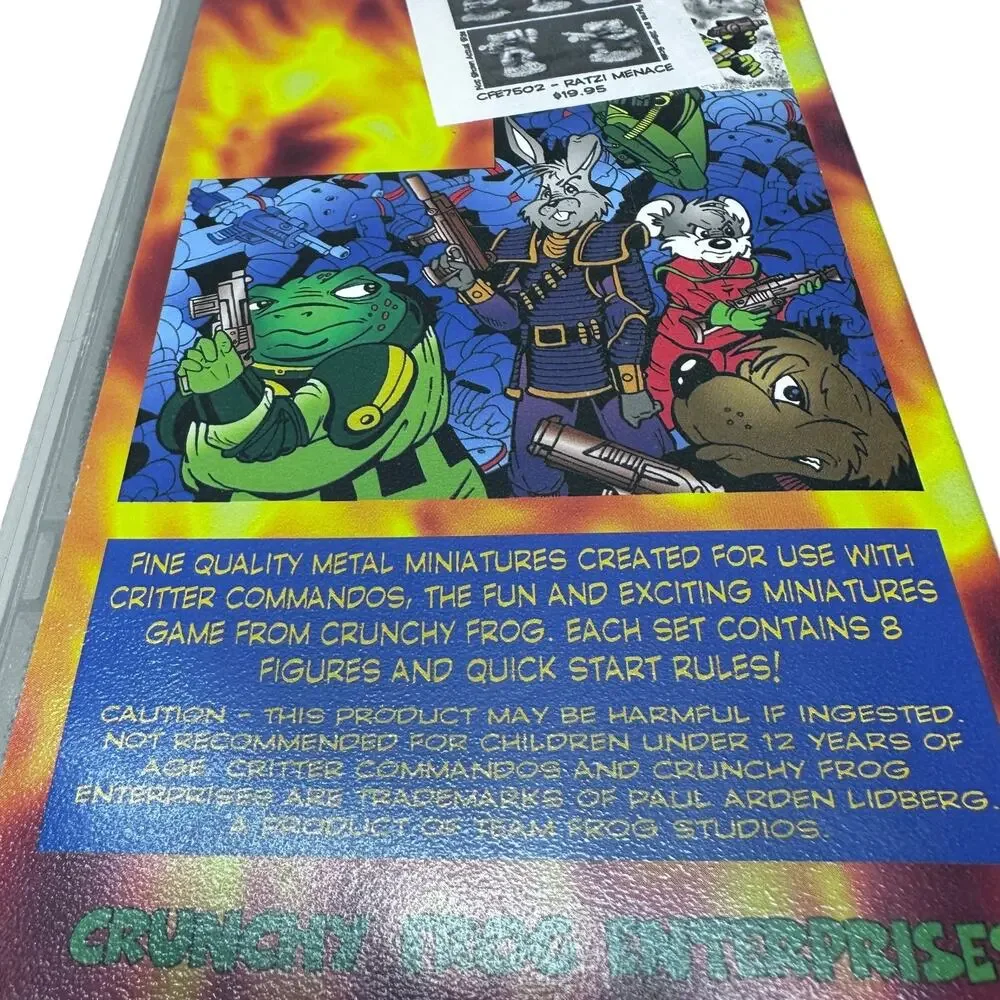 Critter Commandos 2000 Battle Box Fine Metal Miniatures Rats